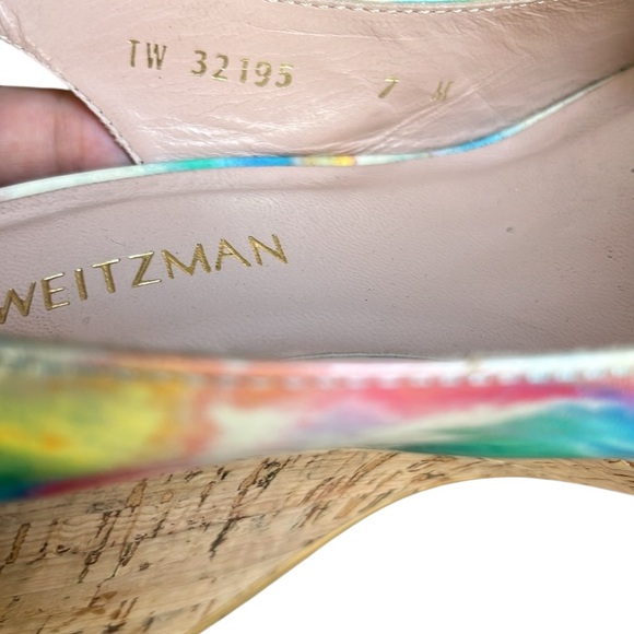 STUART WEITZMAN
Jean Patent Leather Slingback Wedge Sandals - Picture 7 of 10